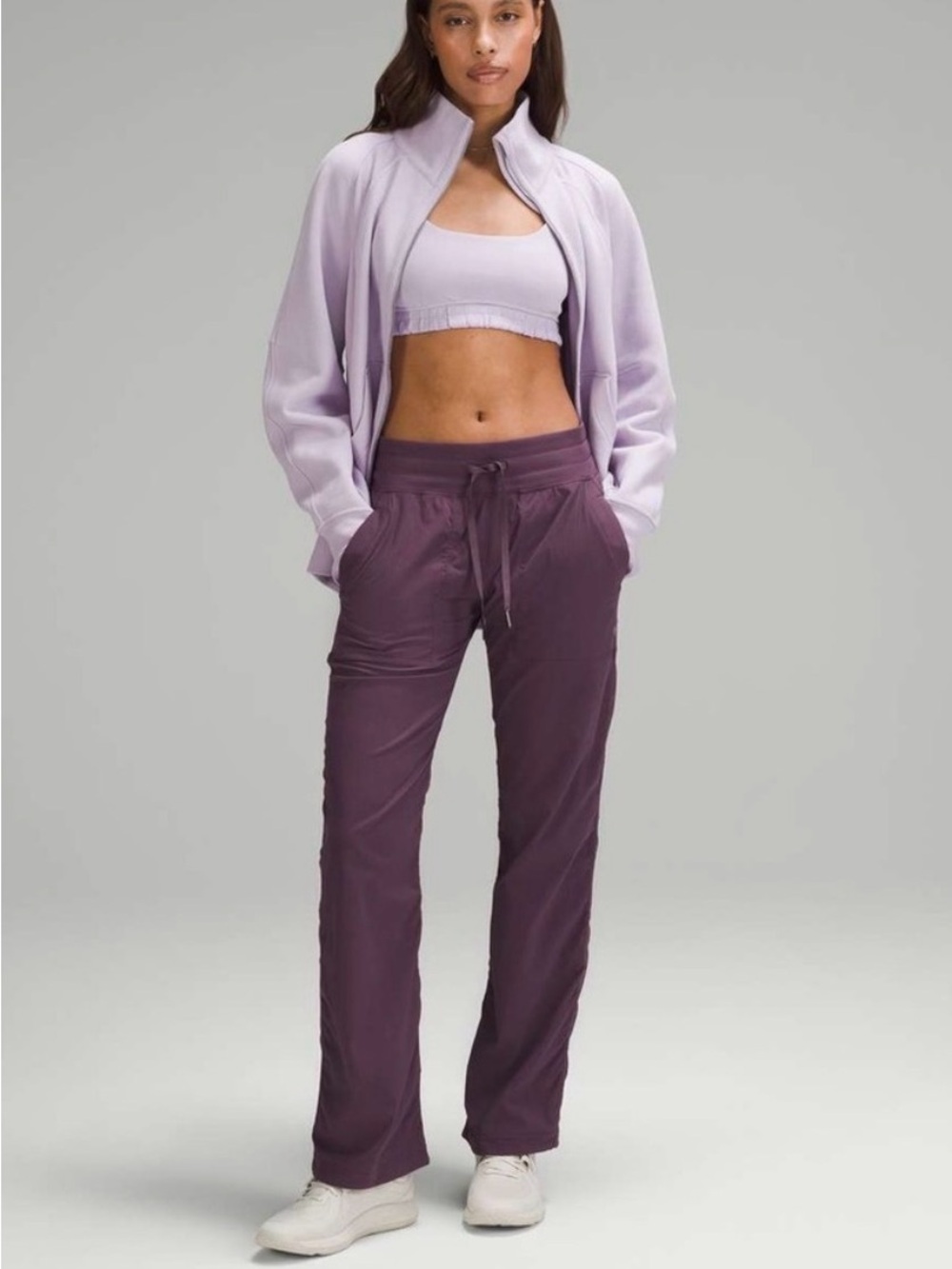 Lululemon Dance Studio Mid-Rise Pant Regular in Dark Purple